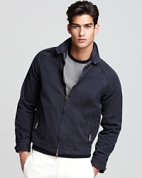 A handsome, lightweight cotton jacket for layering from the renowned designer of innovative classics Jack Spade. A handsome, lightweight cotton jacket for layering from the renowned designer of innovative classics Jack Spade.