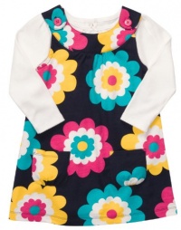 Carter's Girls 3 Months - 24 Months Floral Jumper Set (18 Months, Navy) Carter's Girls 3 Months - 24 Months Floral Jumper Set (18 Months, Navy)