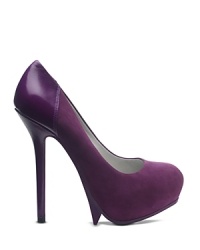 A modified version of Camilla Skovgaard's signature saw soles, these forward pumps offer subdued yet stylish downtown edge. A modified version of Camilla Skovgaard's signature saw soles, these forward pumps offer subdued yet stylish downtown edge.