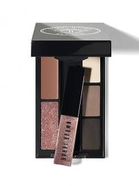 Your go-to gift Monday to Sunday, this pocket-sized palette has it covered with Bobbi's most timeless, tried-and-true colors for eyes and lips. With three Eye Shadows, two Lip Colors, plus a mini Glitter Lip Gloss this compact includes everything you need to achieve a classic, but modern look. Your go-to gift Monday to Sunday, this pocket-sized palette has it covered with Bobbi's most timeless, tried-and-true colors for eyes and lips. With three Eye Shadows, two Lip Colors, plus a mini Glitter Lip Gloss this compact includes everything you need to achieve a classic, but modern look.