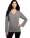 Hue Sleepwear Women's Heathered V-Neck Sleep Sleep Tee