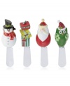 Four adorable holiday-themed spreaders make up this set from Oneida. Enjoy it at your next holiday gathering or give it as gift for the home entertainers on your list.