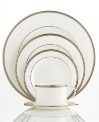 From kate spade new york comes this clean, classic and glistening dinnerware collection. Featuring lustrous gold, platinum and black rim accents on fine white bone china, Sonora Knot place settings are a fresh take on traditional finery, perfect for any occasion. From kate spade new york comes this clean, classic and glistening dinnerware collection. Featuring lustrous gold, platinum and black rim accents on fine white bone china, Sonora Knot place settings are a fresh take on traditional finery, perfect for any occasion.