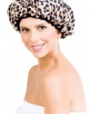 Betty Dain Stylish Design Terry Lined Shower Cap, The Socialite Collection, safari Spots