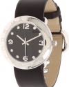 Marc Jacobs Amy Icon Quartz Black Leather Women's Watch - MBM1140