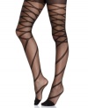 Crossing over. Slip into these stunning crisscross tights from kensie and walk away with a serious style statement.