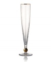Handcrafted in premium Rogaska crystal, Elmsford Celebration toasting flutes embody the luxe sophistication of Trump Home. Delicate cuts and touches of gold add elegant flair to formal entertaining.