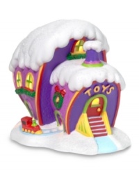 Where all the Whos go to buy their train sets, trinkets and toys for Christmas, this zany Toy Store is among the most fun places in Who-ville. With a fresh dusting of snow. Where all the Whos go to buy their train sets, trinkets and toys for Christmas, this zany Toy Store is among the most fun places in Who-ville. With a fresh dusting of snow.