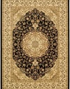 Safavieh Lyndhurst Collection LNH222A Black and Ivory Area Rug, 3-Feet 3-Inch by 5-Feet 3-Inch