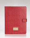 Saffiano leather is a sophisticated statement on this MICHAEL Michael Kors iPad case, which is secured by a snap closure.