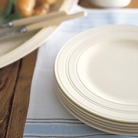 The distinctive style of one of Britain's best known designers comes shining through in the Jasper Conran at Wedgwood Casual Collection. The collection features cream and pale blue glazes on beautifully sculpted earthenware. The distinctive style of one of Britain's best known designers comes shining through in the Jasper Conran at Wedgwood Casual Collection. The collection features cream and pale blue glazes on beautifully sculpted earthenware.