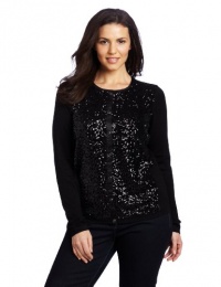 Jones New York Women's Long Sleeve Sequin Cardigan Sweater Jones New York Women's Long Sleeve Sequin Cardigan Sweater
