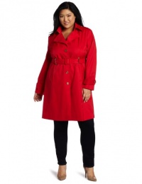 Calvin Klein Women's Plus-Size Tomato Trench Calvin Klein Women's Plus-Size Tomato Trench
