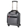 Comfort grip, one-touch dual-trolley aluminum handle system locks into two different positions, 41 & 39, to accommodate travelers of various heights. A four-wheel caster system adds stability, providing 360 degree maneuverability and producing zero weight-in-hand when rolling upright. Larger, 60mm rear casters allow you to tilt the bag onto two wheels to handle curbs and other obstacles with ease. Spacious main packing area expands 2.5 for additional packing capacity and features lockable zippers sliders. Removable Attach-a-Bag strap secures an additional bag to the front of the upright for consolidated travel.