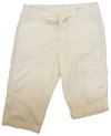 Calvin Klein Women's Convertible Cargo Bermuda Short (Ivory)