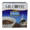 Mr. Coffee Basket Coffee Filters, 8-12 Cup, White Paper, 8-inch, 50-Count Boxes (Pack of 12)