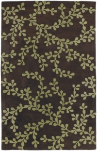 Surya Artist Studio Rug, Brown/Lime, 5' x 8' Surya Artist Studio Rug, Brown/Lime, 5' x 8'