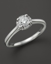 Diamond ring set in 14K. white gold.