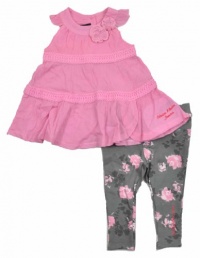 Calvin Klein Baby-girls Infant Tunic with Printed Pants Calvin Klein Baby-girls Infant Tunic with Printed Pants
