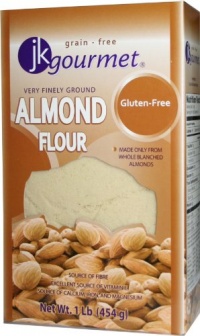 JK Gourmet Almond Flour, very finely-ground, 2 x 1 Lb Boxes (Pack of 2) JK Gourmet Almond Flour, very finely-ground, 2 x 1 Lb Boxes (Pack of 2)