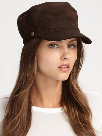 This casual design with a upscale twist features a warm shearling-lined body. Dyed sheepskin shearlingBrim, about 2Specialist dry cleanImportedFur origin: Spain This casual design with a upscale twist features a warm shearling-lined body. Dyed sheepskin shearlingBrim, about 2Specialist dry cleanImportedFur origin: Spain
