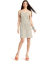 Tiers of lace-like crochet give this petite INC dress its casual-chic vibe--easy to accessorize and made for sunny summer days!
