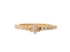 18k Yellow Gold Diamond Flower Ring (1/4cttw, G-H Color, SI1-SI2 Clarity)