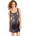 An ombre of sequins brings standout style to Eyeshadow's fun party dress!