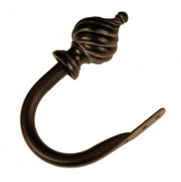 BCL Drapery Hardware 125SPHB Twisted Spiral Holdback, Set of 2, Antique Black BCL Drapery Hardware 125SPHB Twisted Spiral Holdback, Set of 2, Antique Black