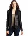 Rebecca Minkoff Women's Becky Perforated Jacket, Black, Medium