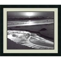 Birds on a Beach, Evening, 1966 by Ansel Adams, Framed Print Art - 22.19 x 26.19 Birds on a Beach, Evening, 1966 by Ansel Adams, Framed Print Art - 22.19 x 26.19