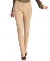 Featuring a slim fit and chic pleated front, Jones New York's petite trousers are an essential piece to pair with your favorite blouses. (Clearance)