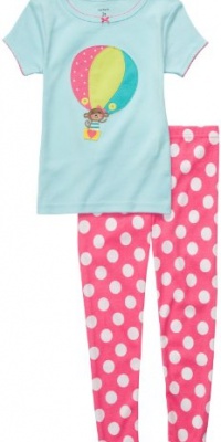 Carter's Girls 2T-4T Balloon Pajama Set (3T, Light Blue/Pink) Carter's Girls 2T-4T Balloon Pajama Set (3T, Light Blue/Pink)