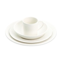 Decorated on the perimeter with a twist design that's reminiscent of nautical ropes, this party plate offers simple elegance and modern appeal for all your presentations. Decorated on the perimeter with a twist design that's reminiscent of nautical ropes, this party plate offers simple elegance and modern appeal for all your presentations.