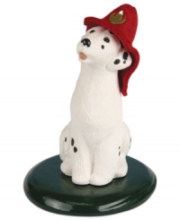 Include Spot and Fido in your celebration with Dalmatian figurines from Byers' Choice. Featuring the iconic black-and-white pup in a fireman's hat. Include Spot and Fido in your celebration with Dalmatian figurines from Byers' Choice. Featuring the iconic black-and-white pup in a fireman's hat.