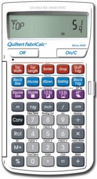 Calculated Industries Quilter's FabriCalc Quilt Design and Fabric Estimating Calculator