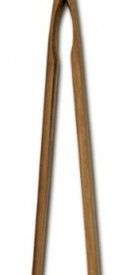 Joyce Chen 33-2040, 6-1/2-Inch Burnished Bamboo Toast Tongs Joyce Chen 33-2040, 6-1/2-Inch Burnished Bamboo Toast Tongs