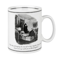 Classic cartoons from New Yorker magazine, now appearing on your table! Made of high quality porcelain in Germany. Dishwasher and microwave safe. Classic cartoons from New Yorker magazine, now appearing on your table! Made of high quality porcelain in Germany. Dishwasher and microwave safe.