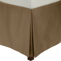 Calvin Klein Home Pearl Edge Solid Sateen Bedskirt, California King, Bronze Calvin Klein Home Pearl Edge Solid Sateen Bedskirt, California King, Bronze