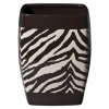 Zebra Wastebasket - Brown/Tan