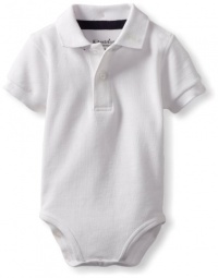 Kitestrings Baby-boys Infant Pique Polo Bodysuit, White, 12 Months Kitestrings Baby-boys Infant Pique Polo Bodysuit, White, 12 Months