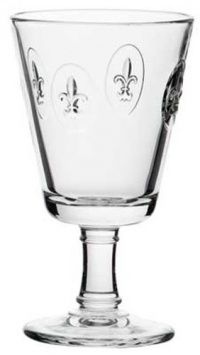 La Rochere Fleur De Lys Décor 8.5 Ounce Footed Wine Glass Set of 6 La Rochere Fleur De Lys Décor 8.5 Ounce Footed Wine Glass Set of 6