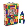 Melissa & Doug 100-Piece Wood Blocks Set