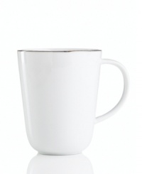 Simply elegant from Charter Club dinnerware. Dishes, like this Platinum Fine Line Round mug, are for everyday meals but have a banded edge that shines on formal tables. A flawless choice for every occasion. Simply elegant from Charter Club dinnerware. Dishes, like this Platinum Fine Line Round mug, are for everyday meals but have a banded edge that shines on formal tables. A flawless choice for every occasion.