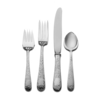 Kirk Stieff Old Maryland Engraved 4-Piece Sterling Silver Flatware Place Set, Service for 1 Kirk Stieff Old Maryland Engraved 4-Piece Sterling Silver Flatware Place Set, Service for 1