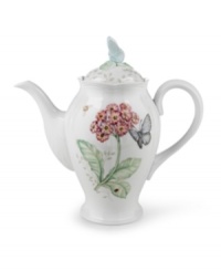 Serving pieces coordinate with the mix-and-match dinnerware for a complete customized collection. In varied floral and butterfly designs. Dishwasher safe. Height 10.5. Serving pieces coordinate with the mix-and-match dinnerware for a complete customized collection. In varied floral and butterfly designs. Dishwasher safe. Height 10.5.