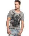This graphic t-shirt from INC International Concepts readies your look for summer.