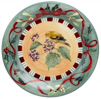 Lenox Winter Greetings Everyday Stoneware Goldfinch Dinner Plate Lenox Winter Greetings Everyday Stoneware Goldfinch Dinner Plate