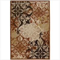 Couristan 5714/0136 URBANE Gatesby 62-Inch by 90-Inch Polypropylene Area Rug, Tan/Terra Cotta Couristan 5714/0136 URBANE Gatesby 62-Inch by 90-Inch Polypropylene Area Rug, Tan/Terra Cotta