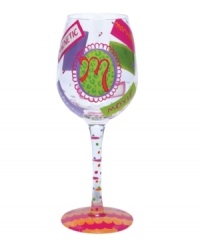 Confetti, streamers and words starting with your initial of choice make Lolita's hand-painted Love My Letter M wine glass a must for Molly, Madelyn and Max. With a signature drink recipe on its base. Confetti, streamers and words starting with your initial of choice make Lolita's hand-painted Love My Letter M wine glass a must for Molly, Madelyn and Max. With a signature drink recipe on its base.